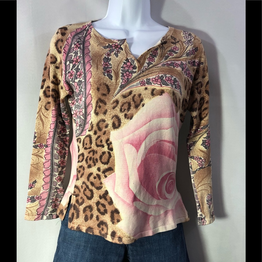 Mark Richards Collection  silk blend knit M